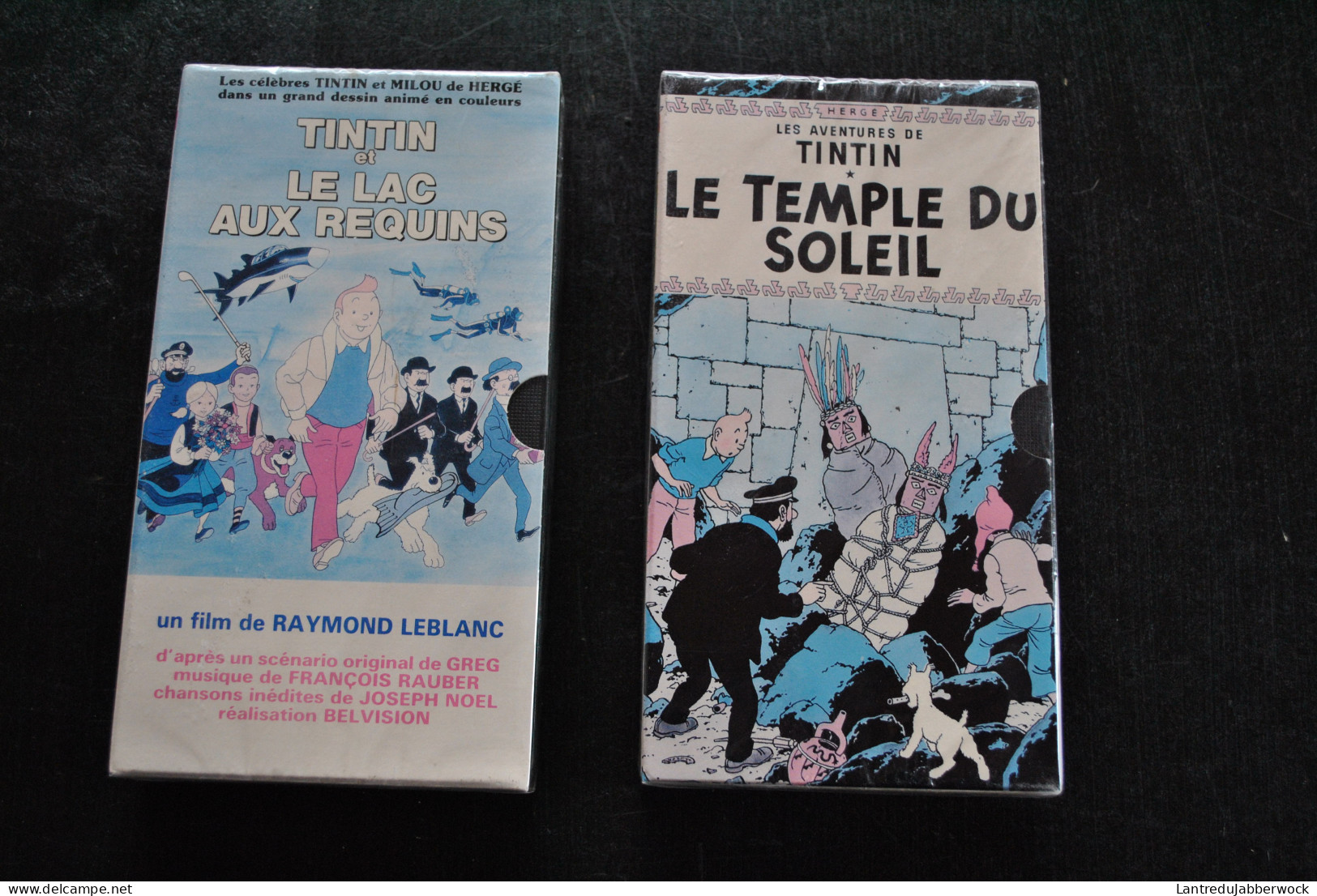 2 Cassettes VHS Tintin Et Le Lac Au Requin Le Temple Du Soleil Sous Blister Editions CITEL Hergé Haddock Milou Tournesol - Video En DVD