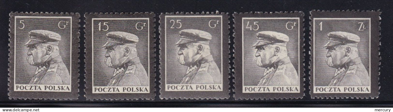 POLOGNE - Série Du Maréchal Pilsudski TB - Ongebruikt