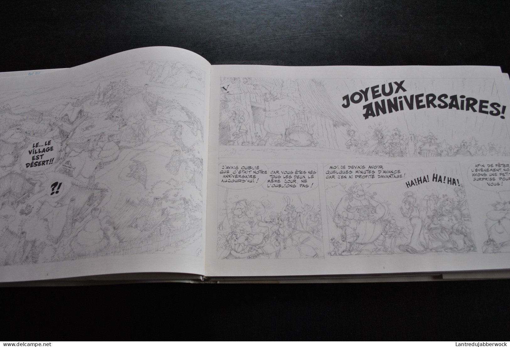 Uderzo Astérix et la traviata L'album des crayonnés Editions Albert René 2001 EO RARE + Cellulo Goscinny Obélix Idéfix