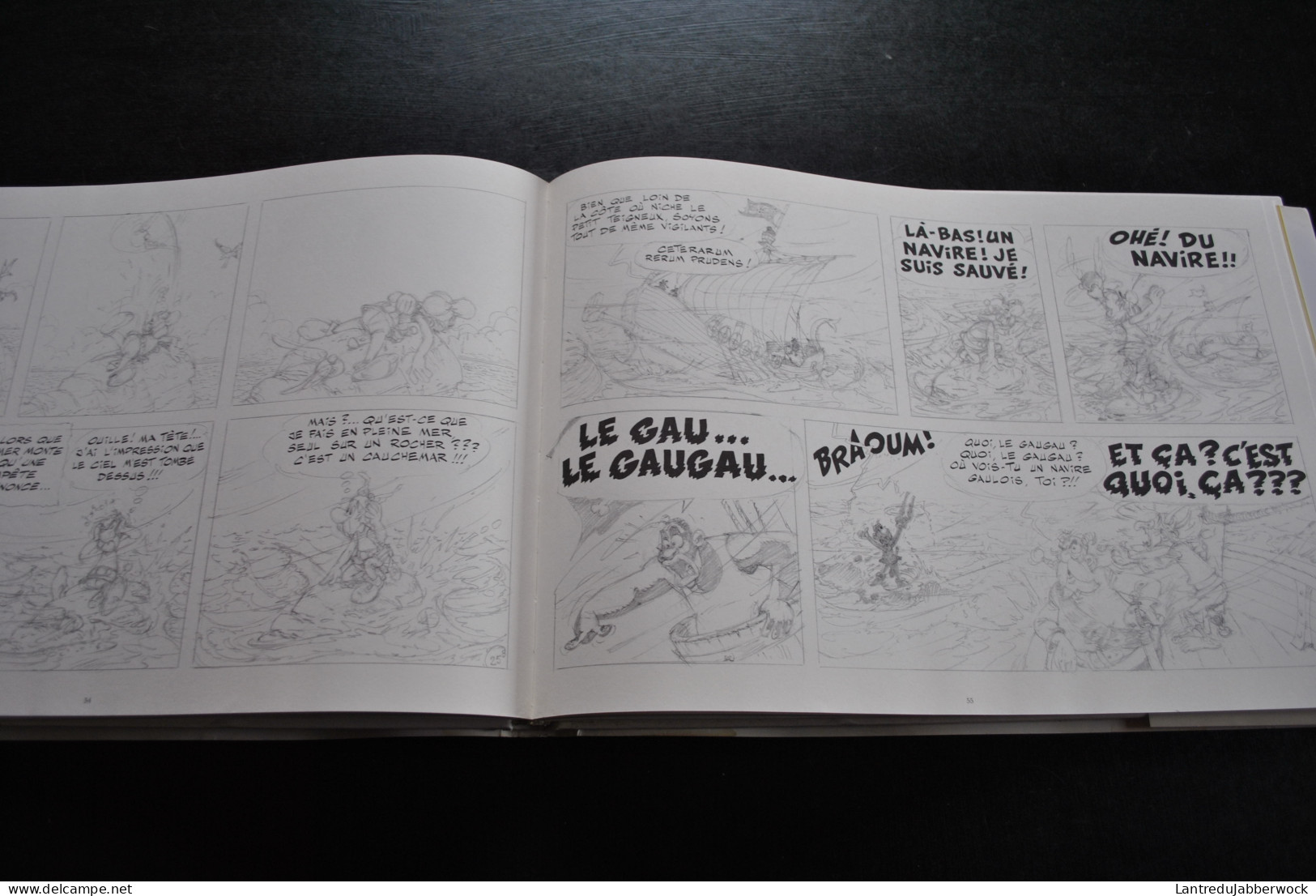 Uderzo Astérix et la traviata L'album des crayonnés Editions Albert René 2001 EO RARE + Cellulo Goscinny Obélix Idéfix