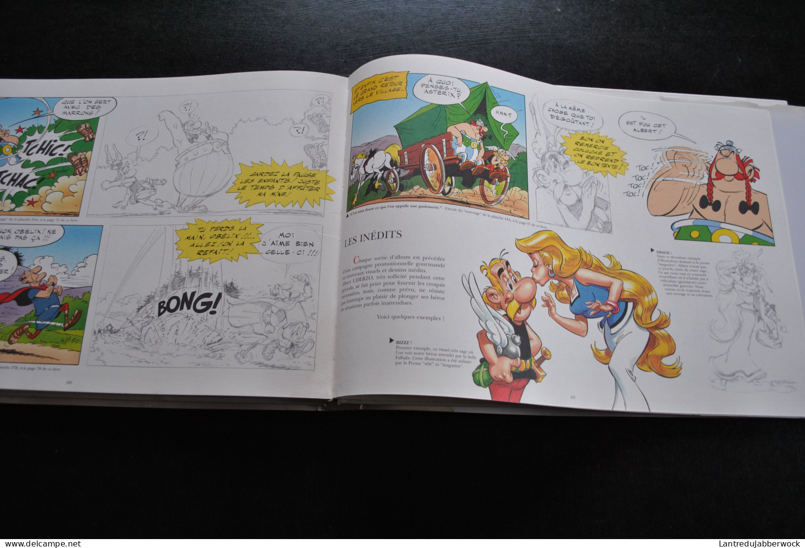 Uderzo Astérix et la traviata L'album des crayonnés Editions Albert René 2001 EO RARE + Cellulo Goscinny Obélix Idéfix