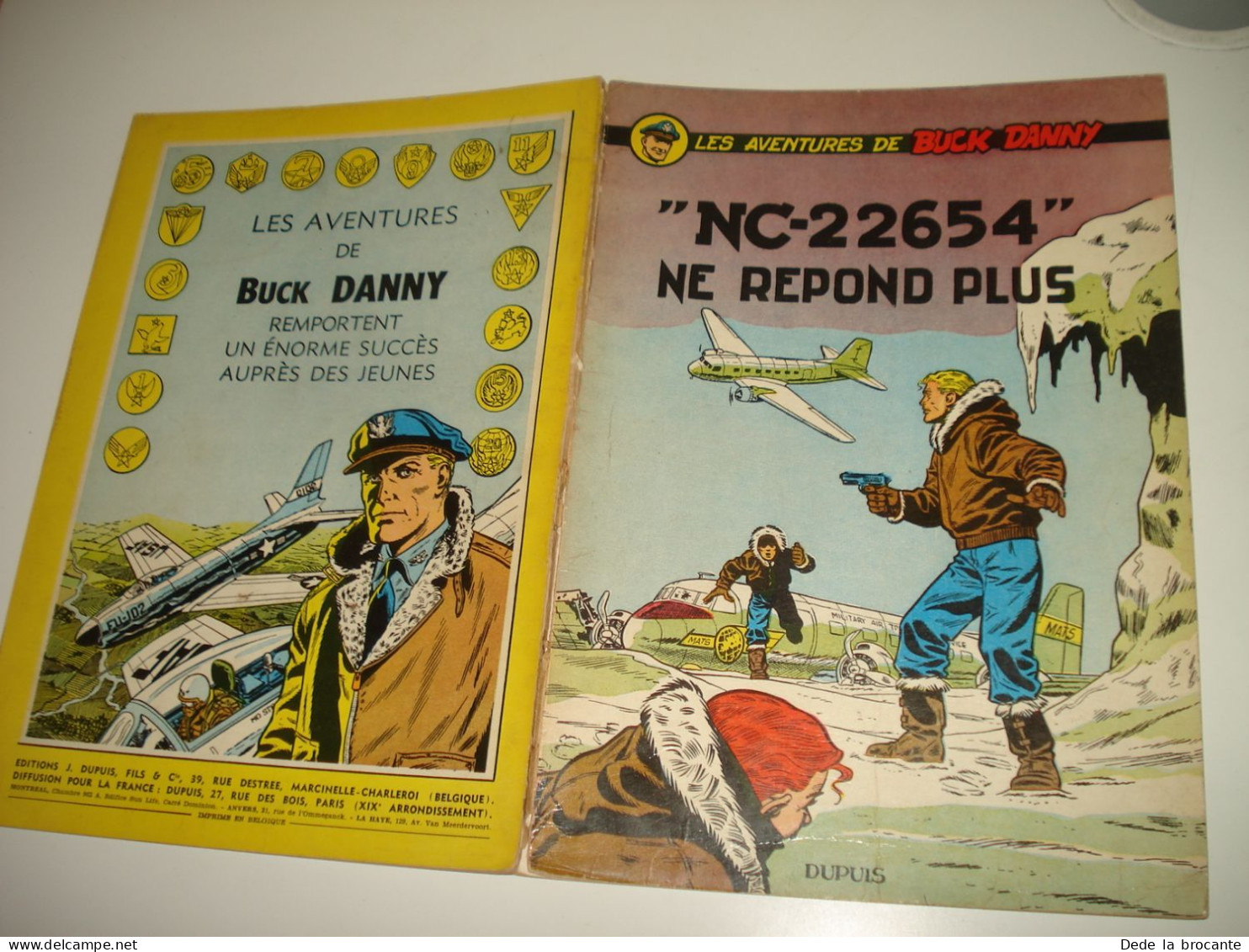 C54 / Buck Danny  15 " NC-22654 Ne Répond Plus  " E.O 1957 - Petit Prix - Buck Danny