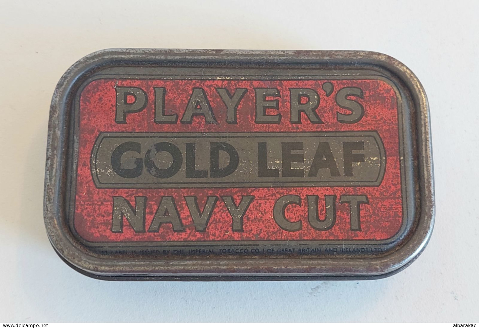 Playres Gold Leaf Navy Cut Tobacco Tin Case