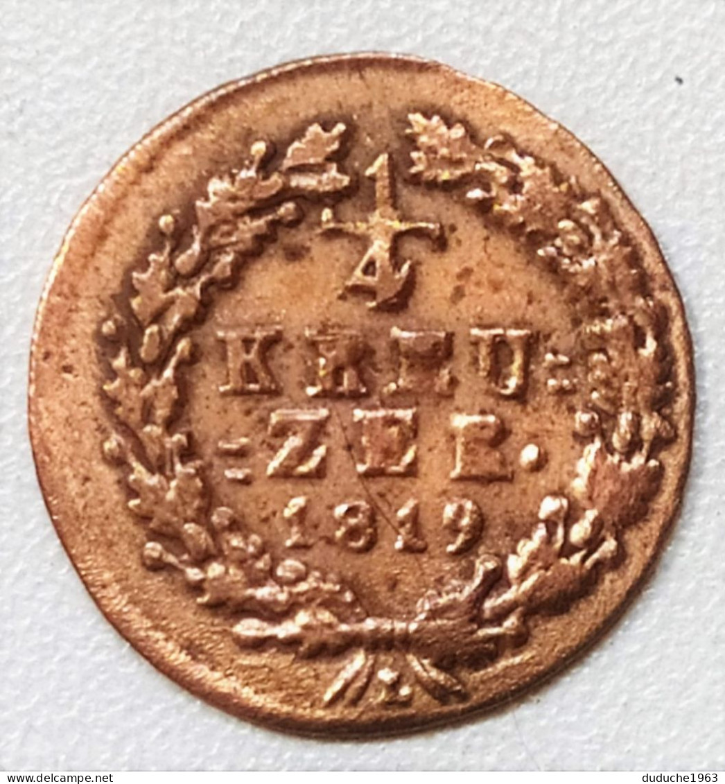 Allemagne - 1/4 Kreuzer 1819 Nassau - Altri & Non Classificati