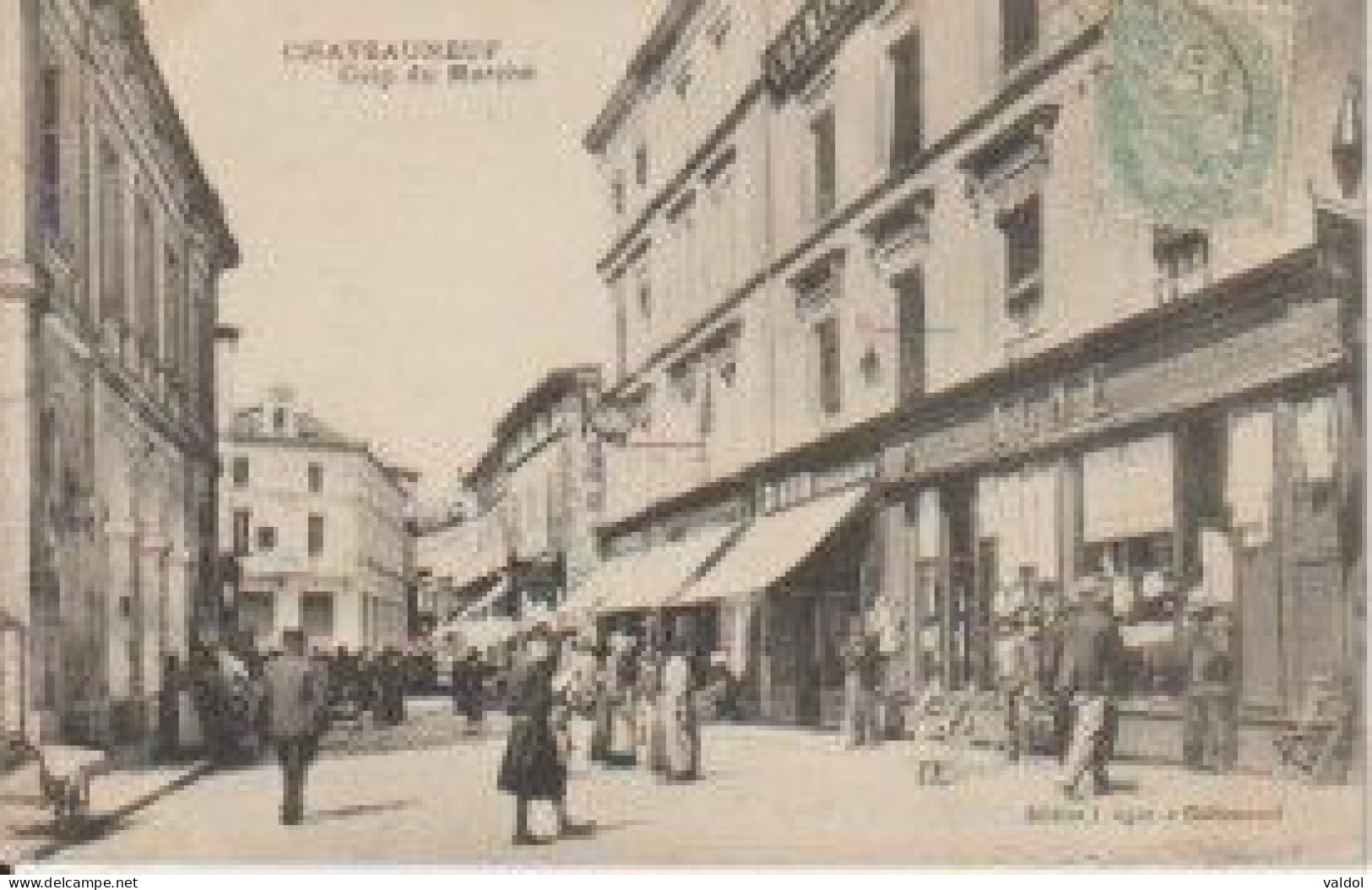 CHATEAUNEUF : Coin Du Marché. - Chateauneuf Sur Charente