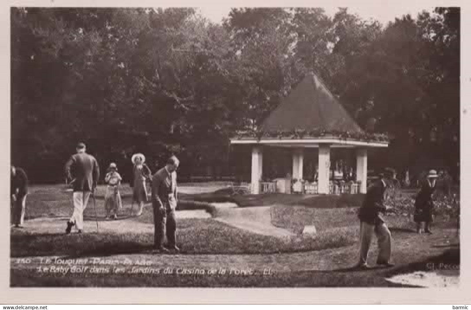 TOUQUET PARIS PLAGE, LE BABY GOLF DANS LES JARDINS DU CASINO, BELLE ANIMATION  REF 15488 - Golf