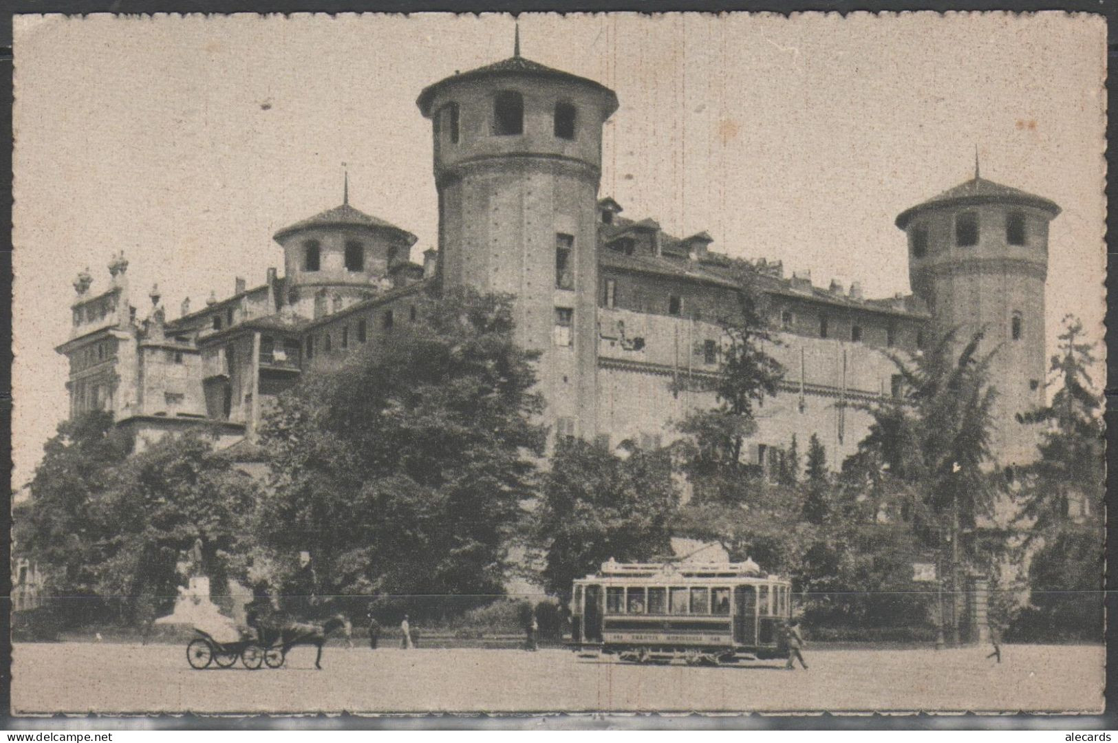 Torino - Palazzo Madama Con Tramway E Calesse - Bella Affrancatura - Palazzo Madama