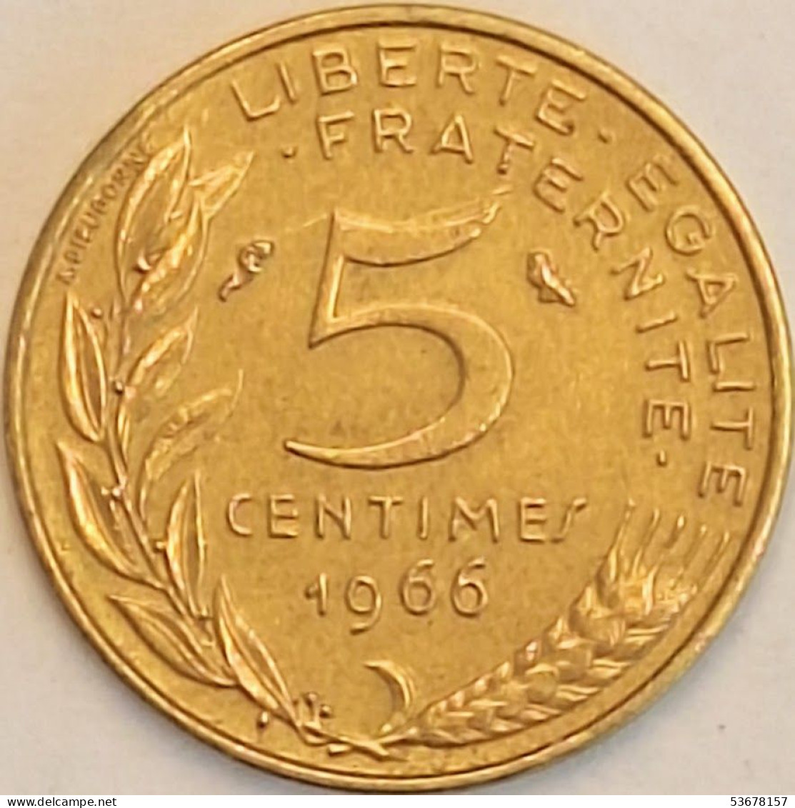 France - 5 Centimes 1966, KM# 933 (#4183) - 5 Centimes