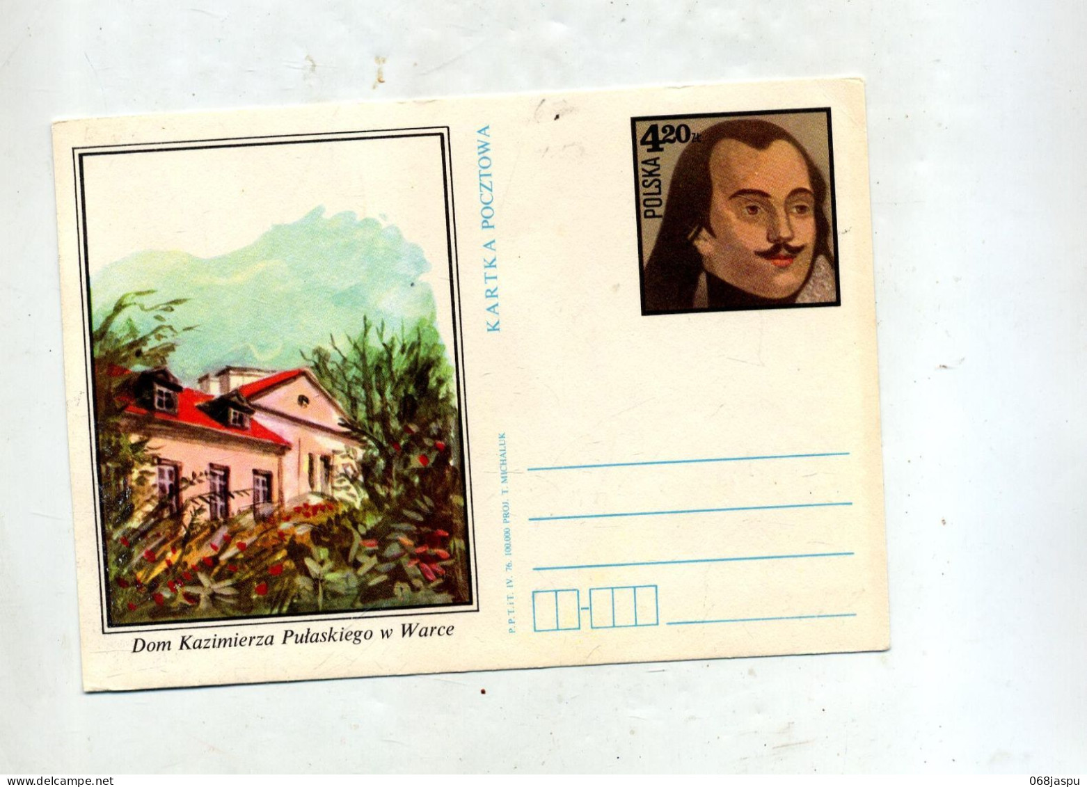 Carte Postale 4.20 Kazimierza Illustré - Entiers Postaux