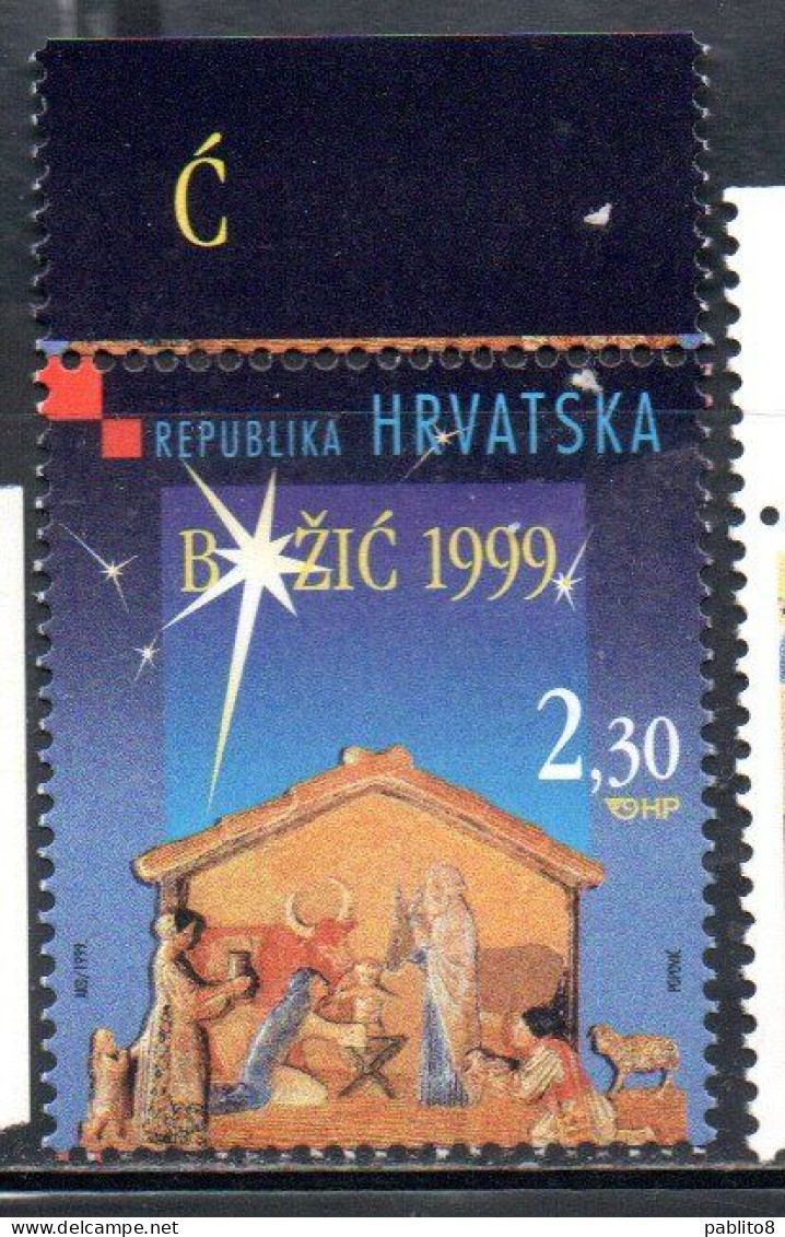 HRVATSKA CROATIA CROAZIA 1999 CHRISTMAS SRETAN BOZIC NATALE NOEL WEIHNACHTEN NAVIDAD 2.30k MNH - Croatie