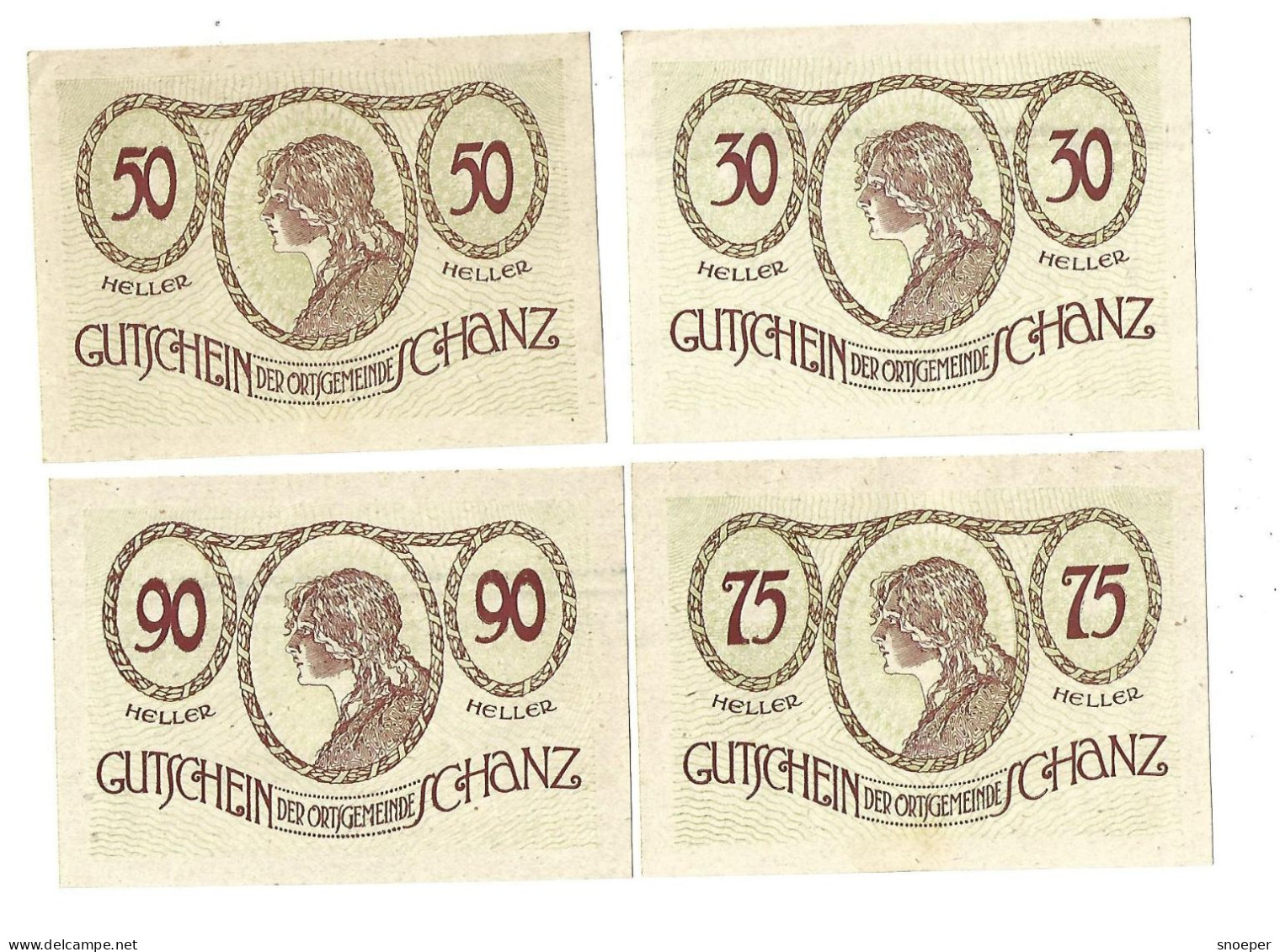 **notgeld   Austria Schanz Serie Compleet   S 953.2a  Cat Val 12 Euro - Oostenrijk