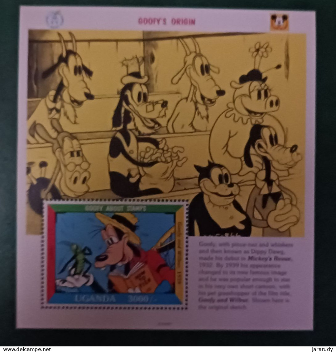 DISNEY UGANDA 1992 Yv BF 160  MNH - Disney