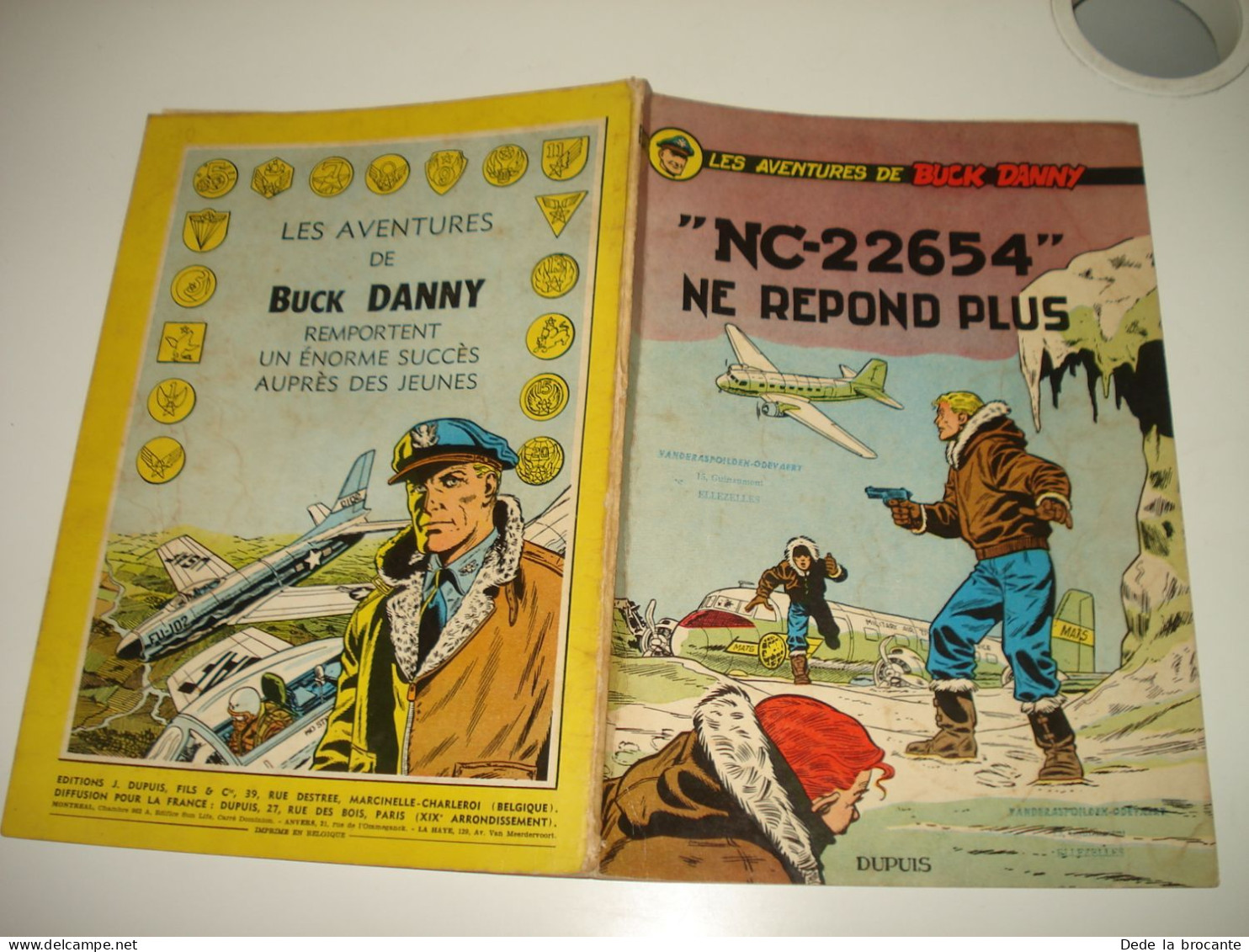 C54 (2) / Buck Danny  15 " NC-22654 Ne Répond Plus  " E.O 1957 - Petit Prix - Buck Danny