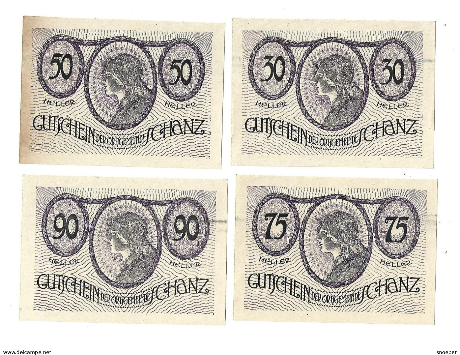 **notgeld   Austria Schanz Serie Compleet  S  953.2c  Cat Val 12 Euro - Austria