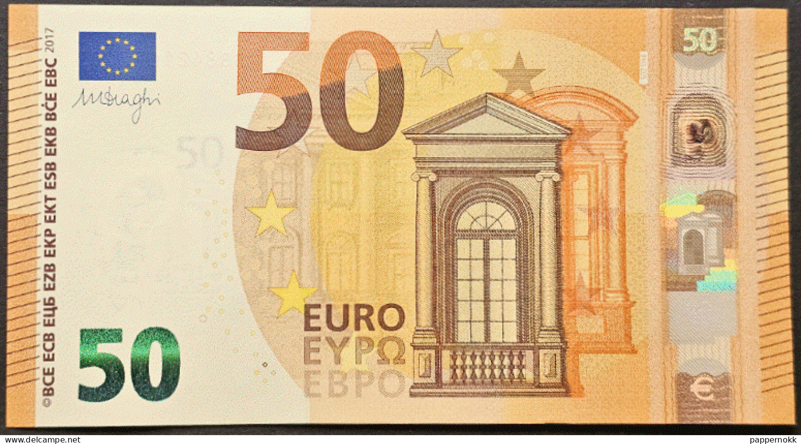 50 Euro 2° Serie Italia S021 H4 - SB8421...  FDS  Draghi - 50 Euro