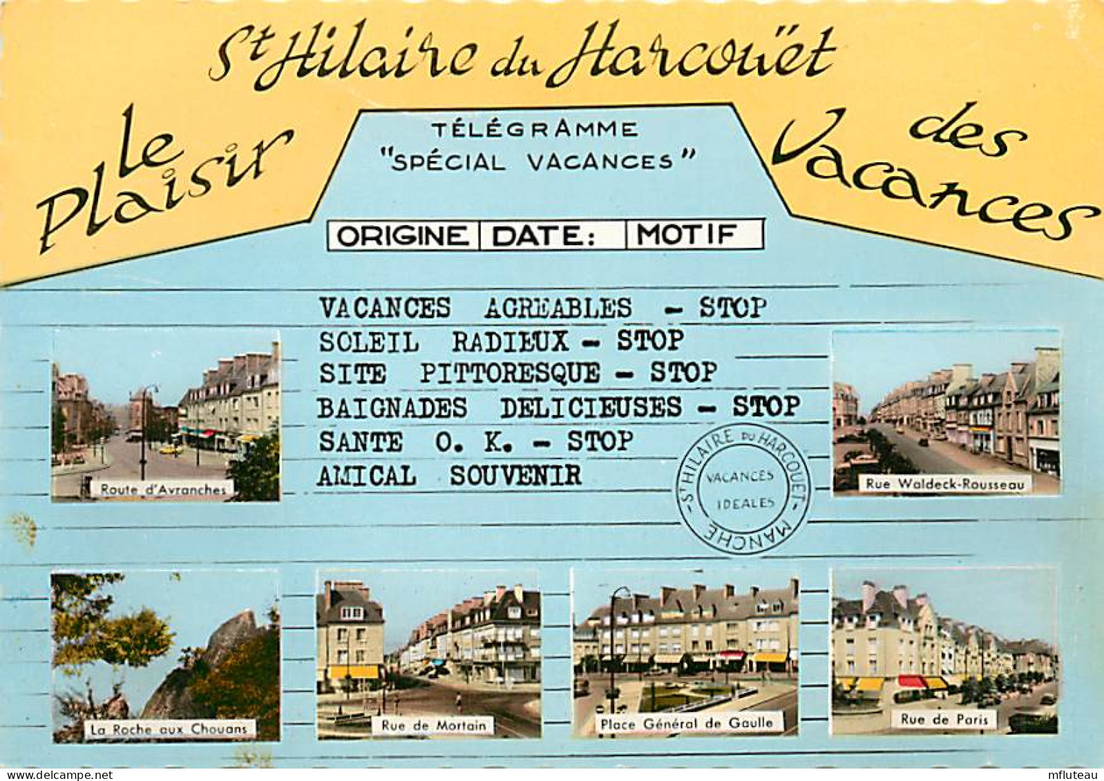 50* ST HILAIRE DU HARCOUET  Multivues  (CPSM 10x15cm)           MA64-0768 - Saint Hilaire Du Harcouet