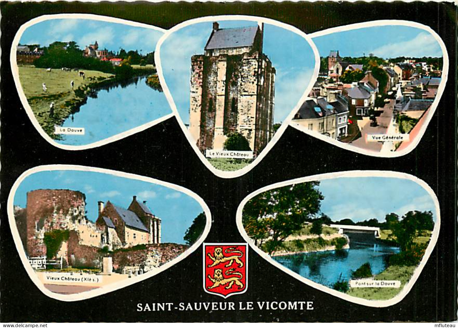 50* ST SAUVEUR LE VICOMTE  Multivues  (CPSM 10x15cm)          MA64-0758 - Saint Sauveur Le Vicomte