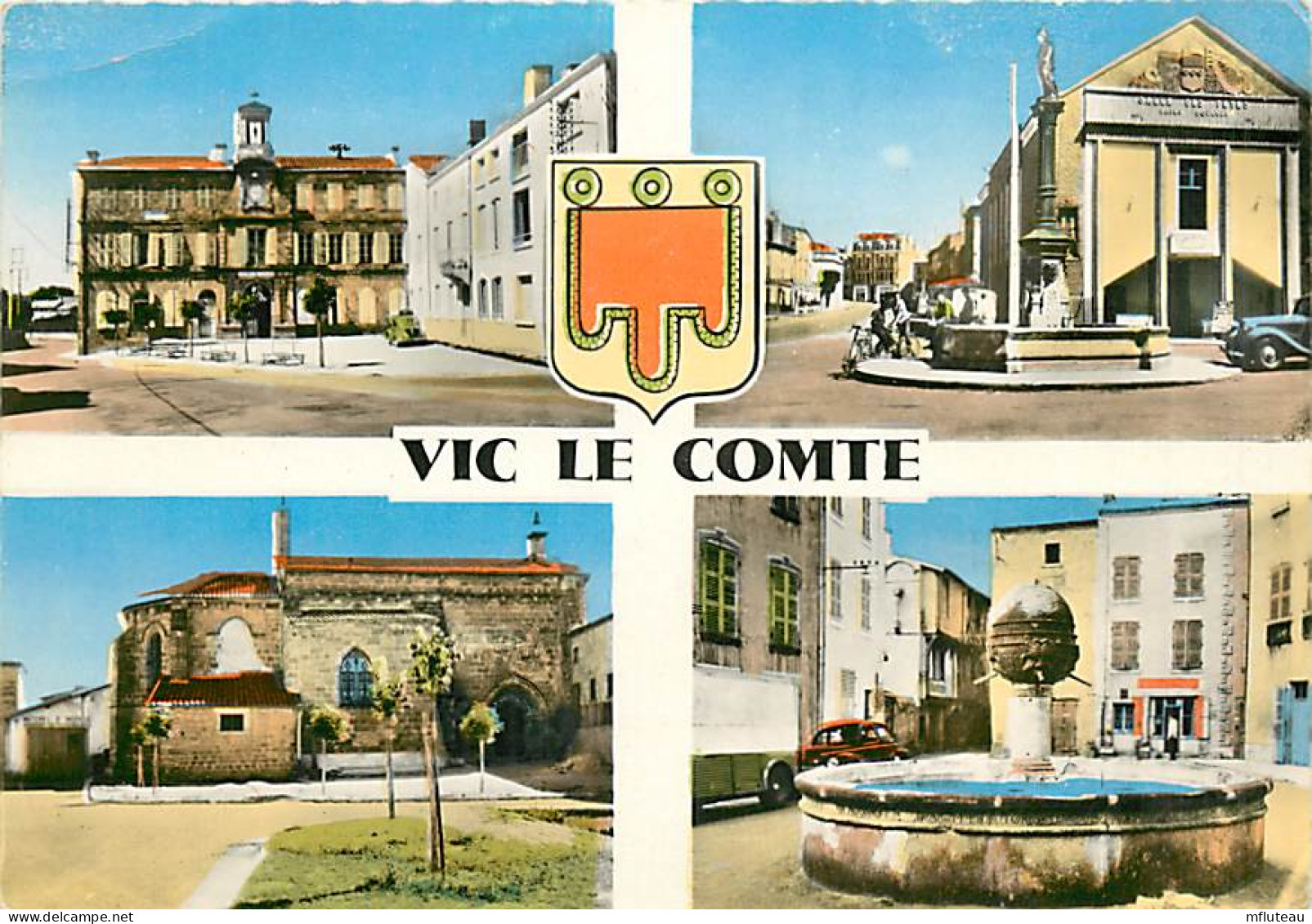 63* VIC LE COMTE  Multivues   CPSM( 10x15cm)                   MA65-0226 - Vic Le Comte
