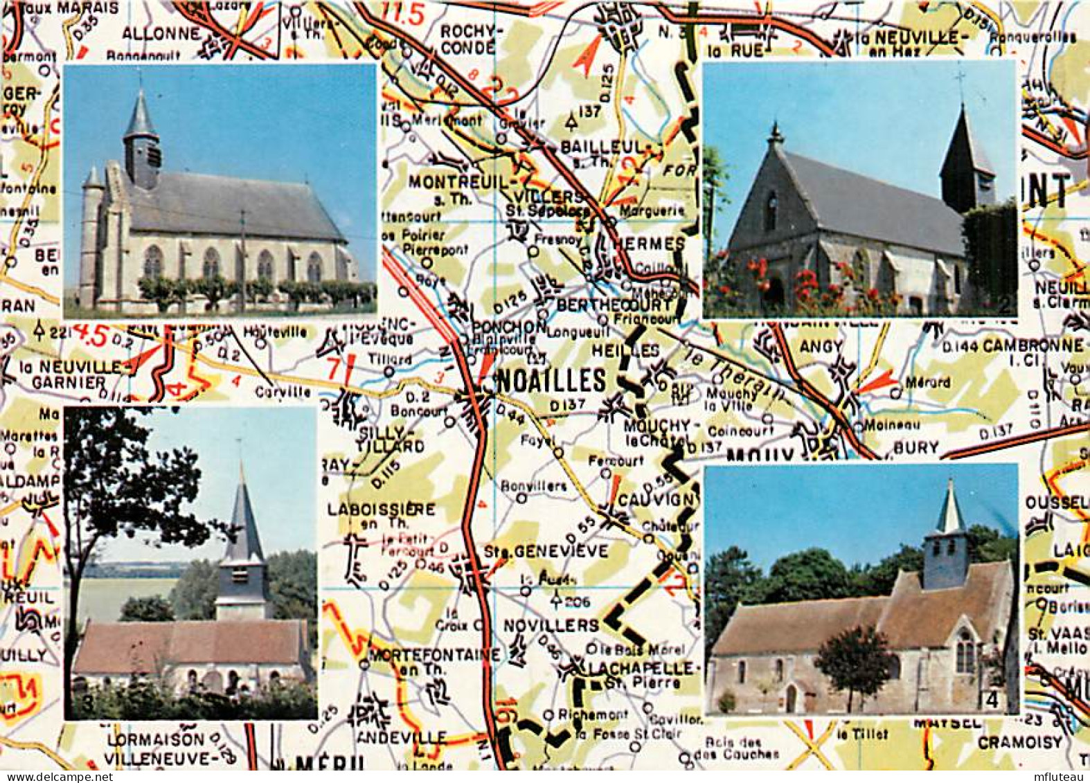 60* NOAILLES  Multivues Des Envisons  CPM (10x15cm)                   MA65-0069 - Noailles