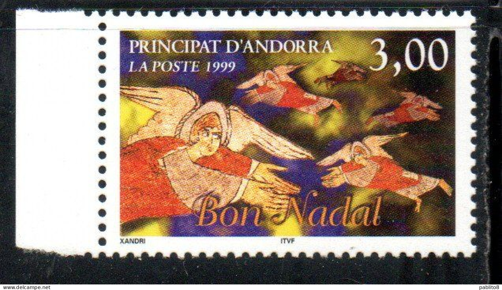 ANDORRE PRINCIPAT ANDORRA 1999 CHRISTMAS NATALE NOEL WEIHNACHTEN NAVIDAD 3fr MNH - Neufs