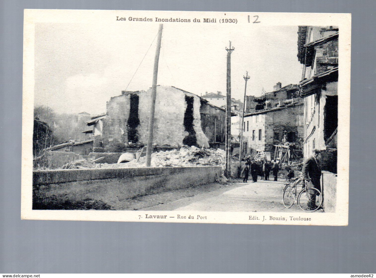 LAVAUR RUE DU PORT   GRANDES INONDATIONS DU MIDI - Lavaur