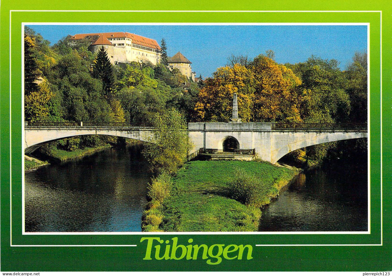 Tübingen - Pont Rail - Au Fond, Le Château De Hohentübingen - Tuebingen