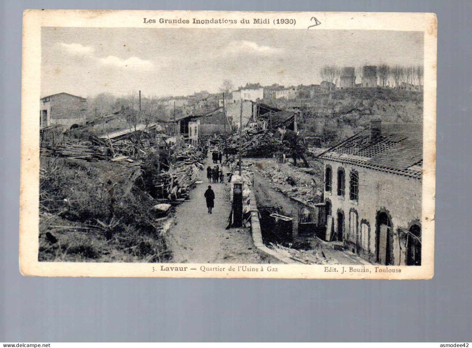 LAVAUR  QUARTIER DE L USINE A GAZ   GRANDES INONDATIONS DU MIDI - Lavaur