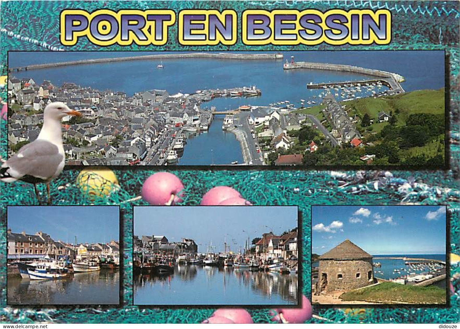 14 - Port En Bessin - Multivues - Voir Timbre - CPM - Voir Scans Recto-Verso - Port-en-Bessin-Huppain