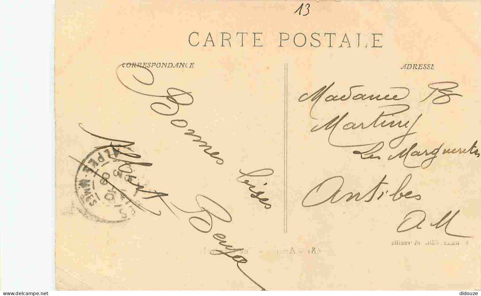 13 - Auriol - Vue Générale - CPA - Oblitération Ronde De 1909 - Voir Scans Recto-Verso - Auriol