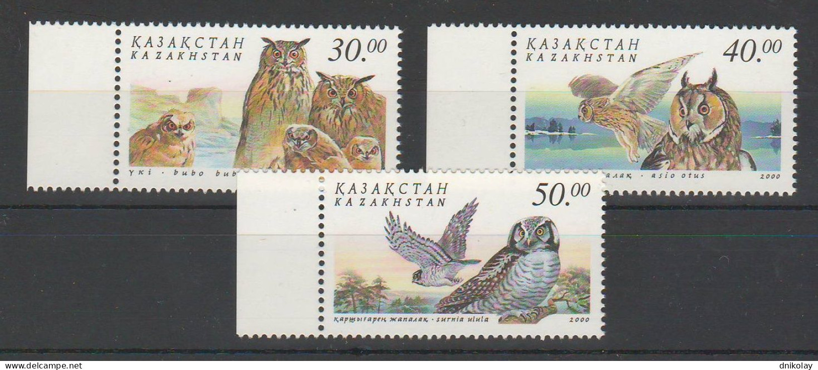 2001 326 Kazakhstan Owls MNH - Kazakistan