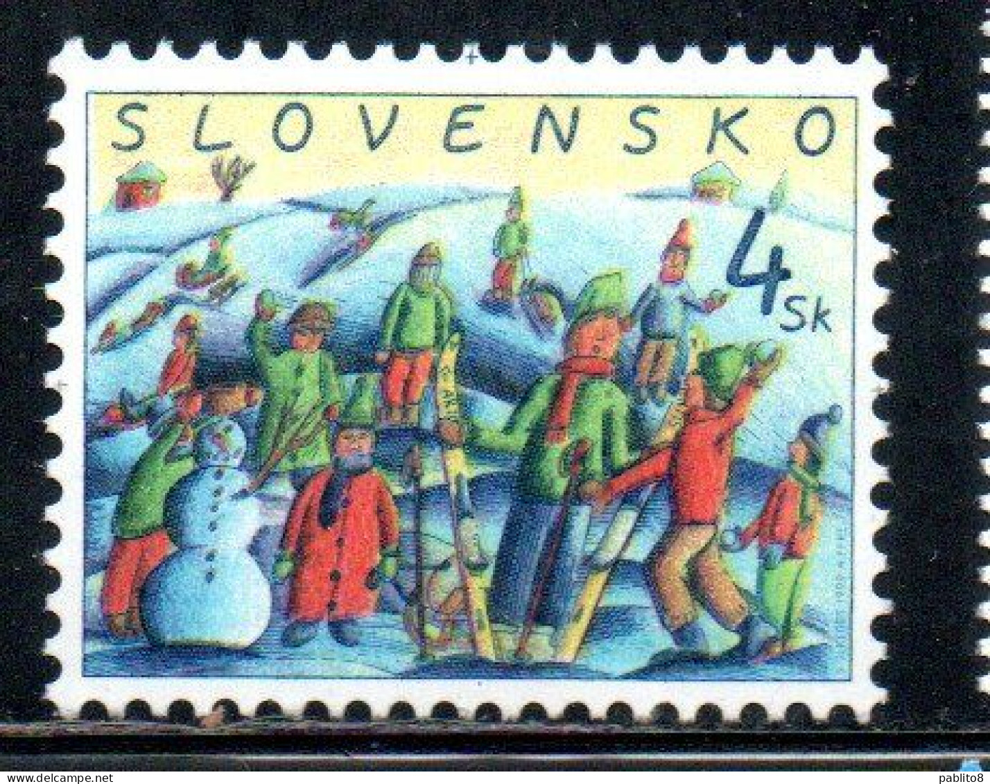 SLOVAKIA SLOVACCHIA SLOVENSKO 1999 CHRISTMAS NATALE NOEL WEIHNACHTEN NAVIDAD 4s MNH - Ongebruikt