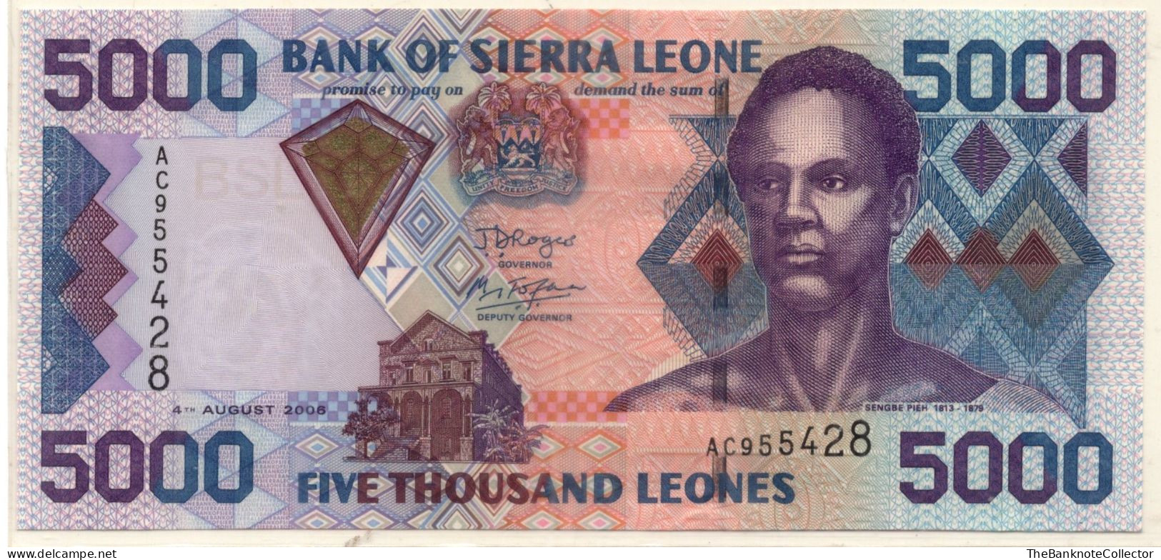 Sierra Leone 5000 Leones 2006 P-28 UNC - Sierra Leona