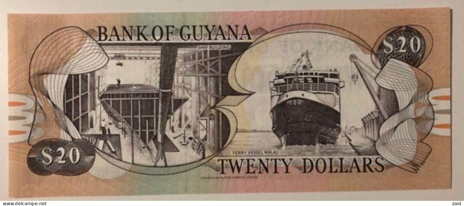 Billete De Guayana 20 $ - Autres - Asie