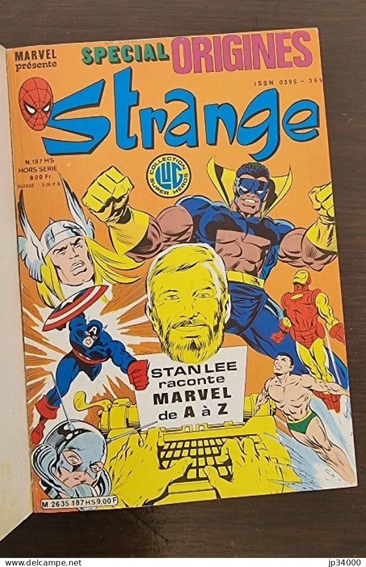 STRANGE Spécial Origines Album N°7 (contenant Les N°187HS+190HS+193HS) Lug 1986 (comics) - Strange