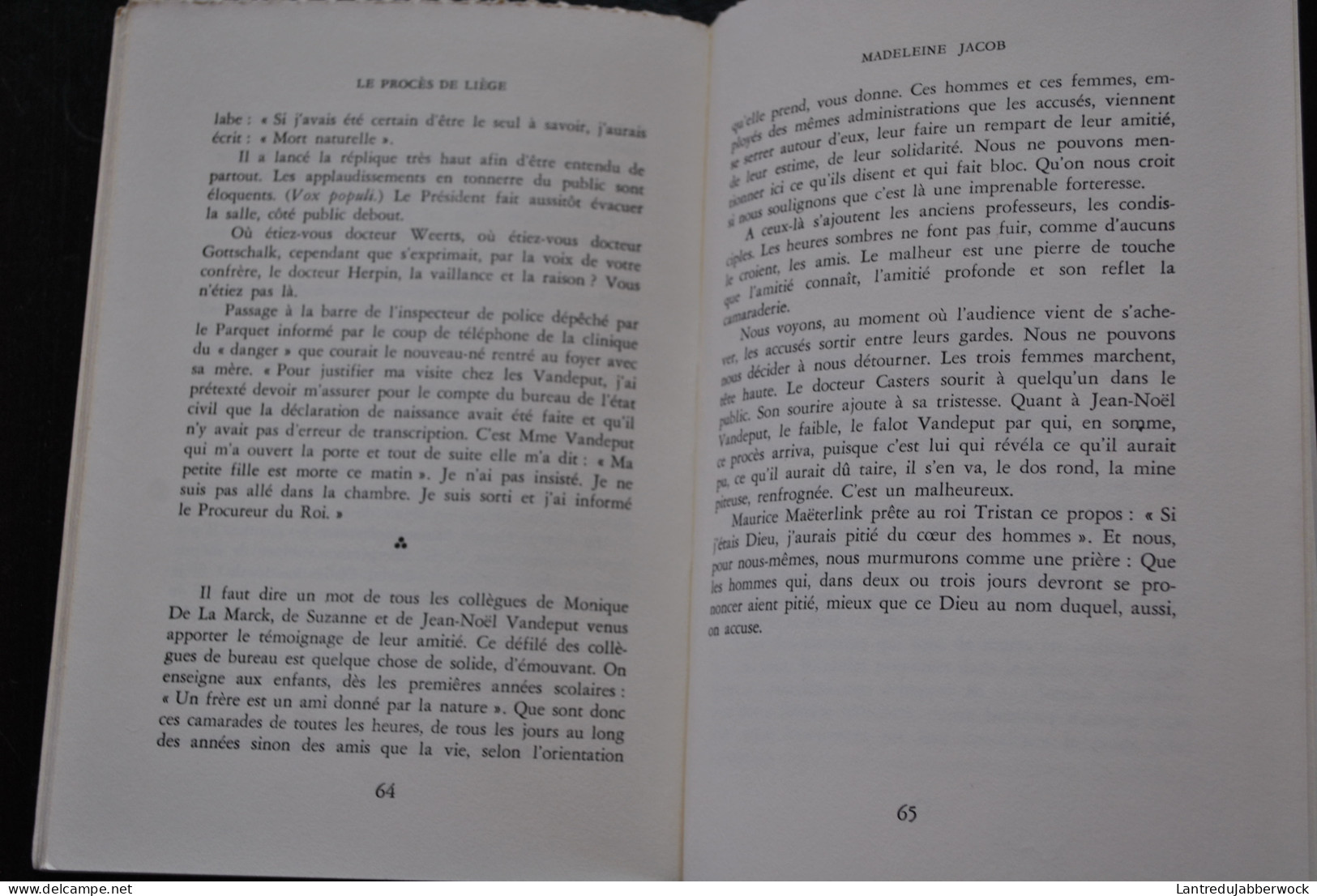 Le Procès De Liège Par Madeleine Jacob (A Vous De Juger) Les Enfants Anormaux HELLER Contrôle Des Médicaments LE BRETON - België