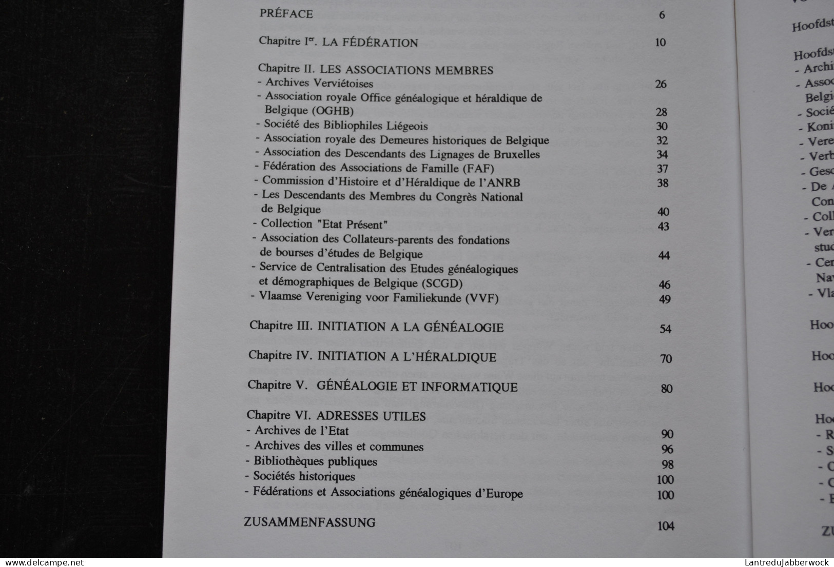 VADE-MECUM GENEALOGICAE ET HERALDICAE BELGICAE 1996 Fédération Généalogique & Héraldique De Belgique Archives Du Royaume - België