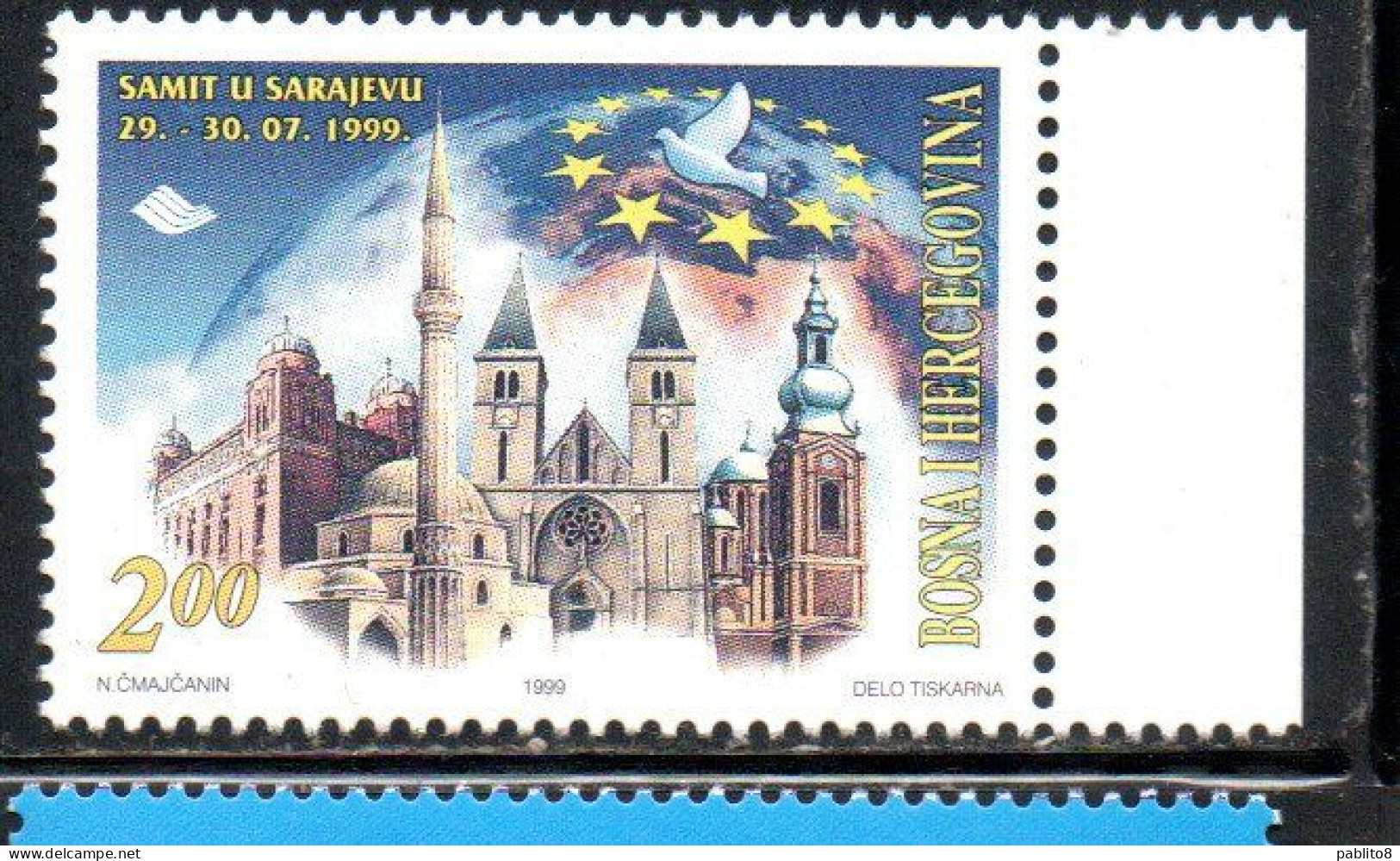 BOSNIA HERZEGOVINA ERZEGOVINA 1999 SARAJEVO SUMMIT 2s MNH - Bosnien-Herzegowina