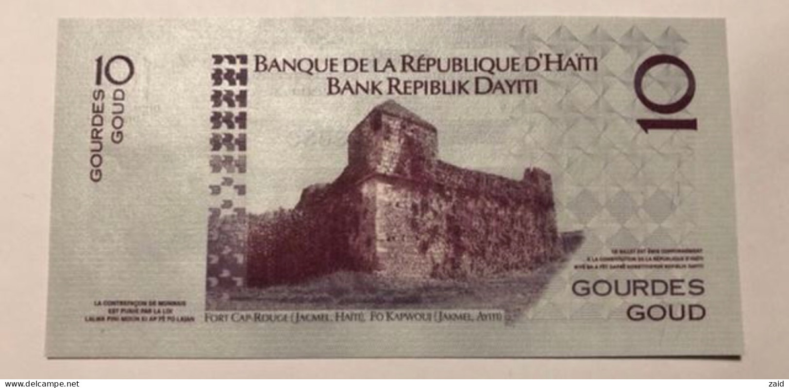 Billete De Haití 10 Gourdes 2004 - Andere - Azië