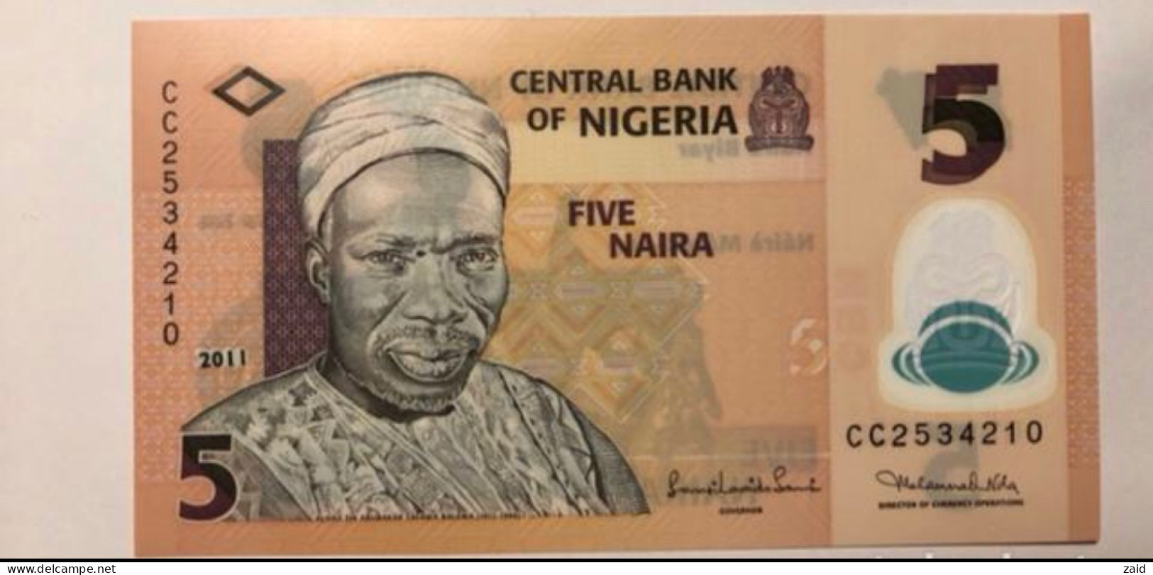 Billete De Nigeria 2011, 5 Naira - Otros – Africa