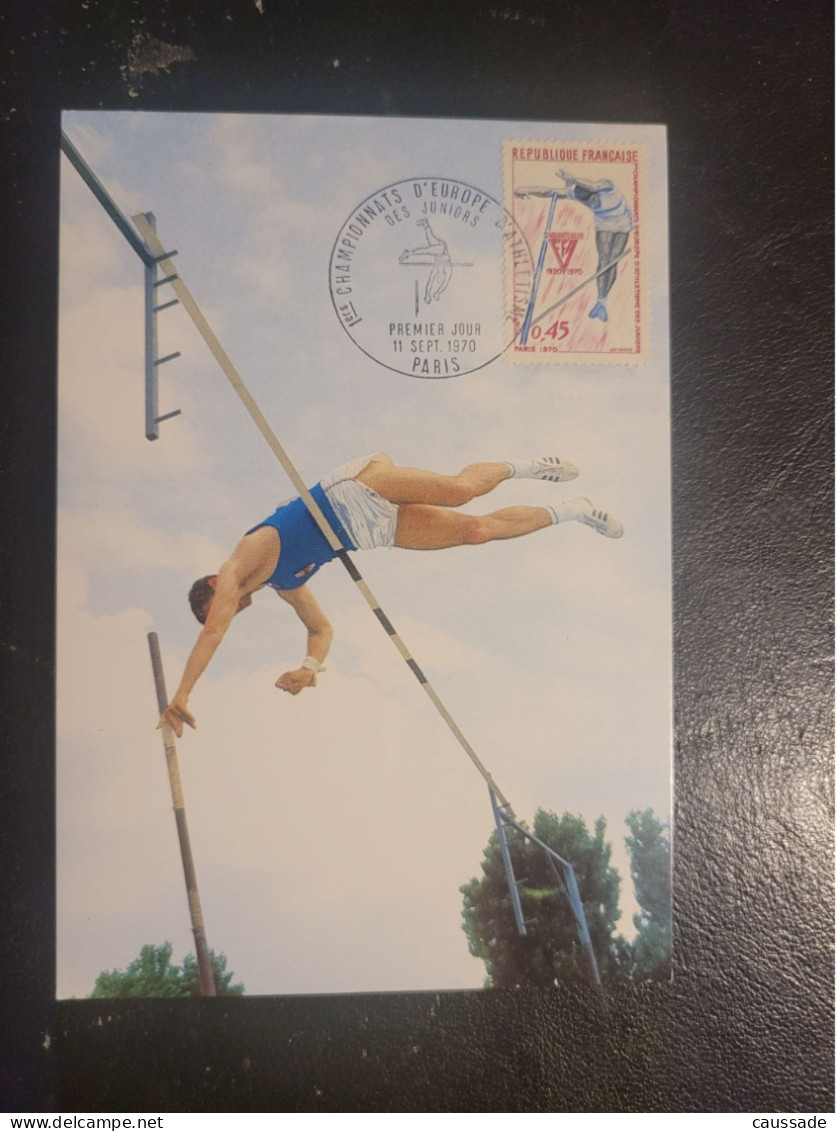 Saut à La Perche PARIS 11 Sept 1970 - Atletismo