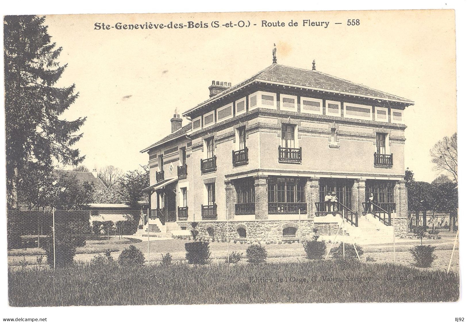 CPA 91 - SAINTE GENEVIEVE DES BOIS (Essonne) - Route De Fleury - 558 - Sainte Genevieve Des Bois