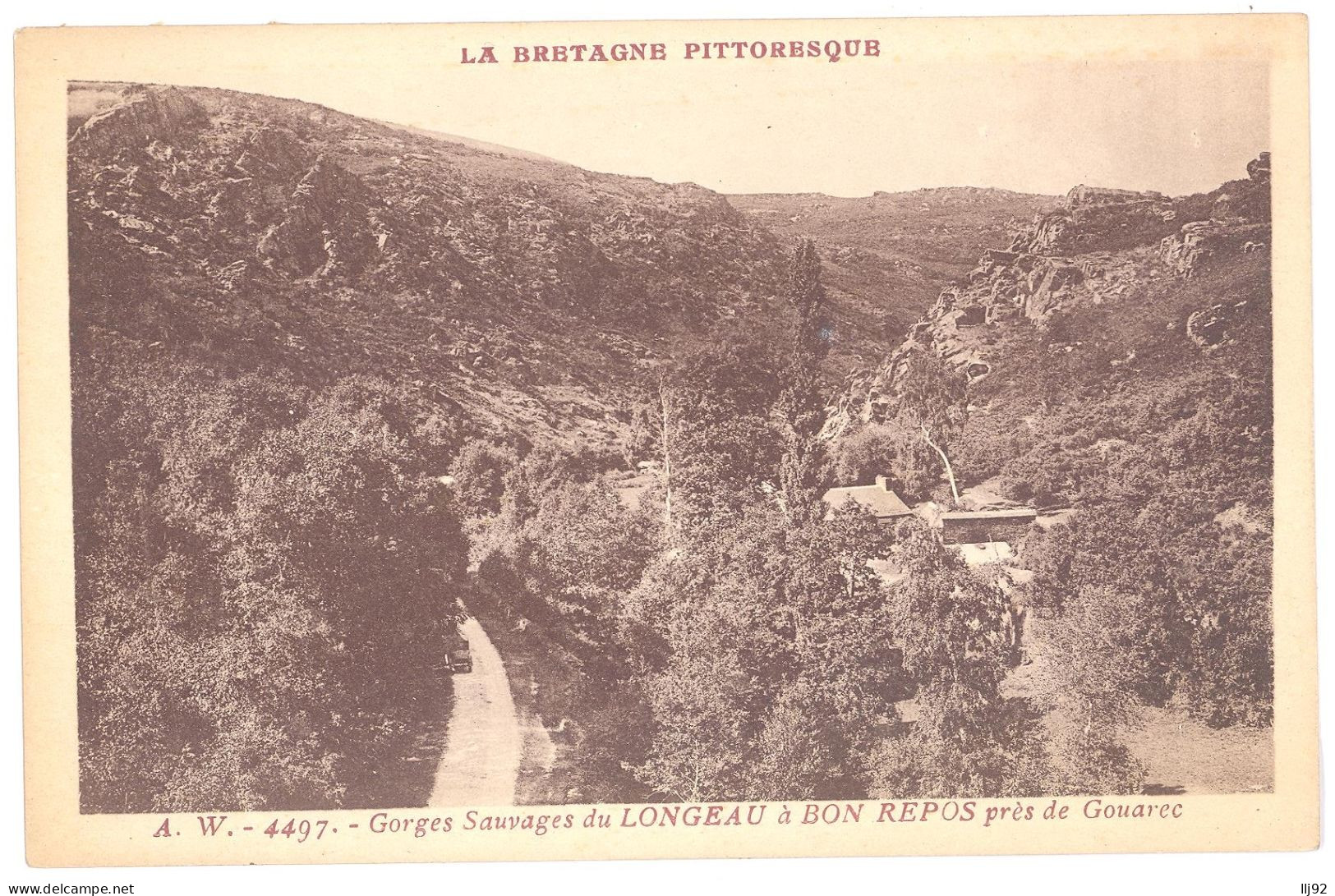 CPA 22 - GOUAREC (Côte D'Armor) - A. W. 4497. Gorges Sauvages Du LONGEAU à BON REPOS Près De Gouarec - Gouarec
