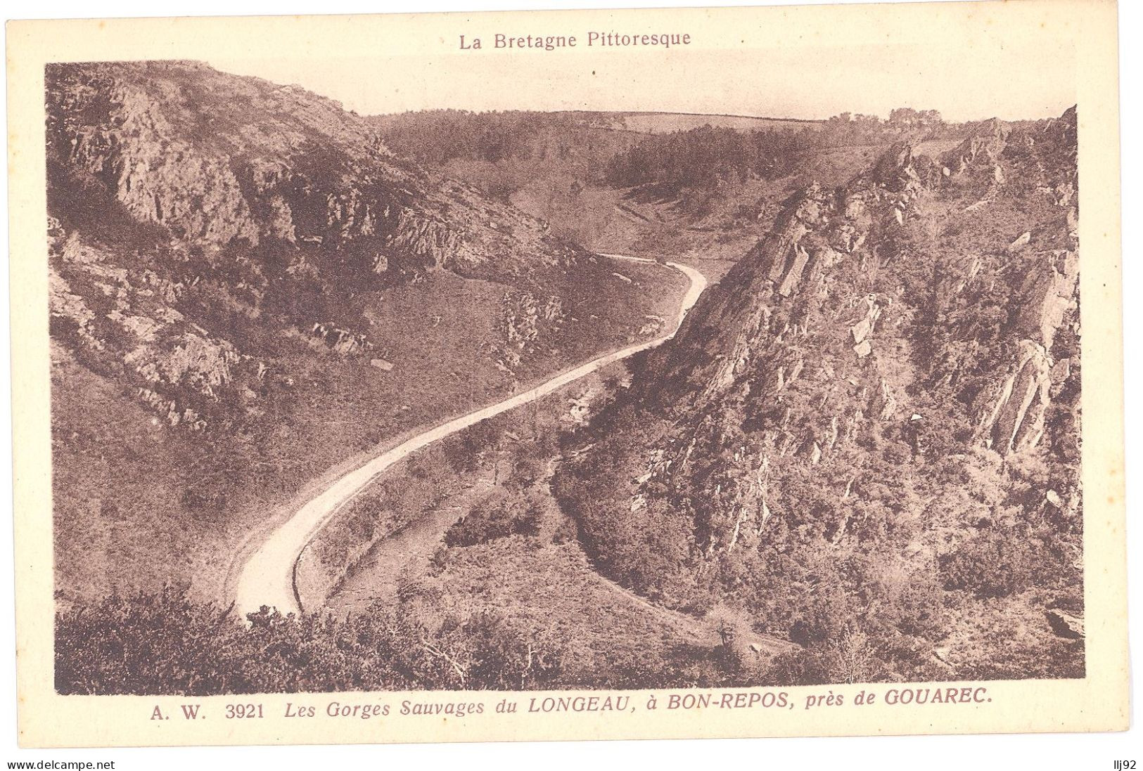 CPA 22 - GOUAREC (Côte D'Armor) - A. W. 3921. Les Gorges Sauvages Du LONGEAU à BON REPOS Près De Gouarec - Gouarec