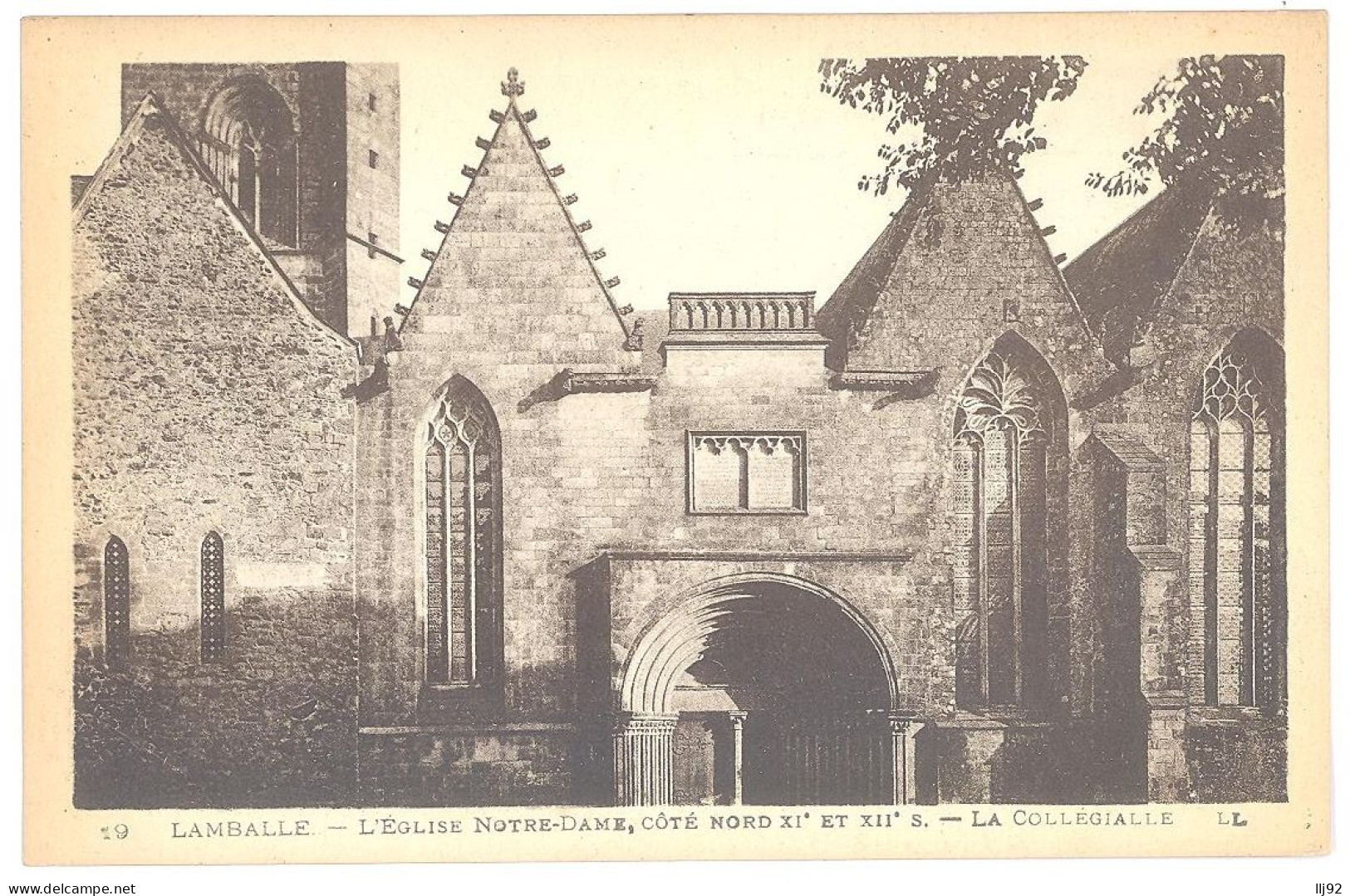 CPA 22 - LAMBALLE  (Côte D'Armor) - 19. L'Eglise Notre-Dame, Côté Nord - La Collegialle - LL - Lamballe