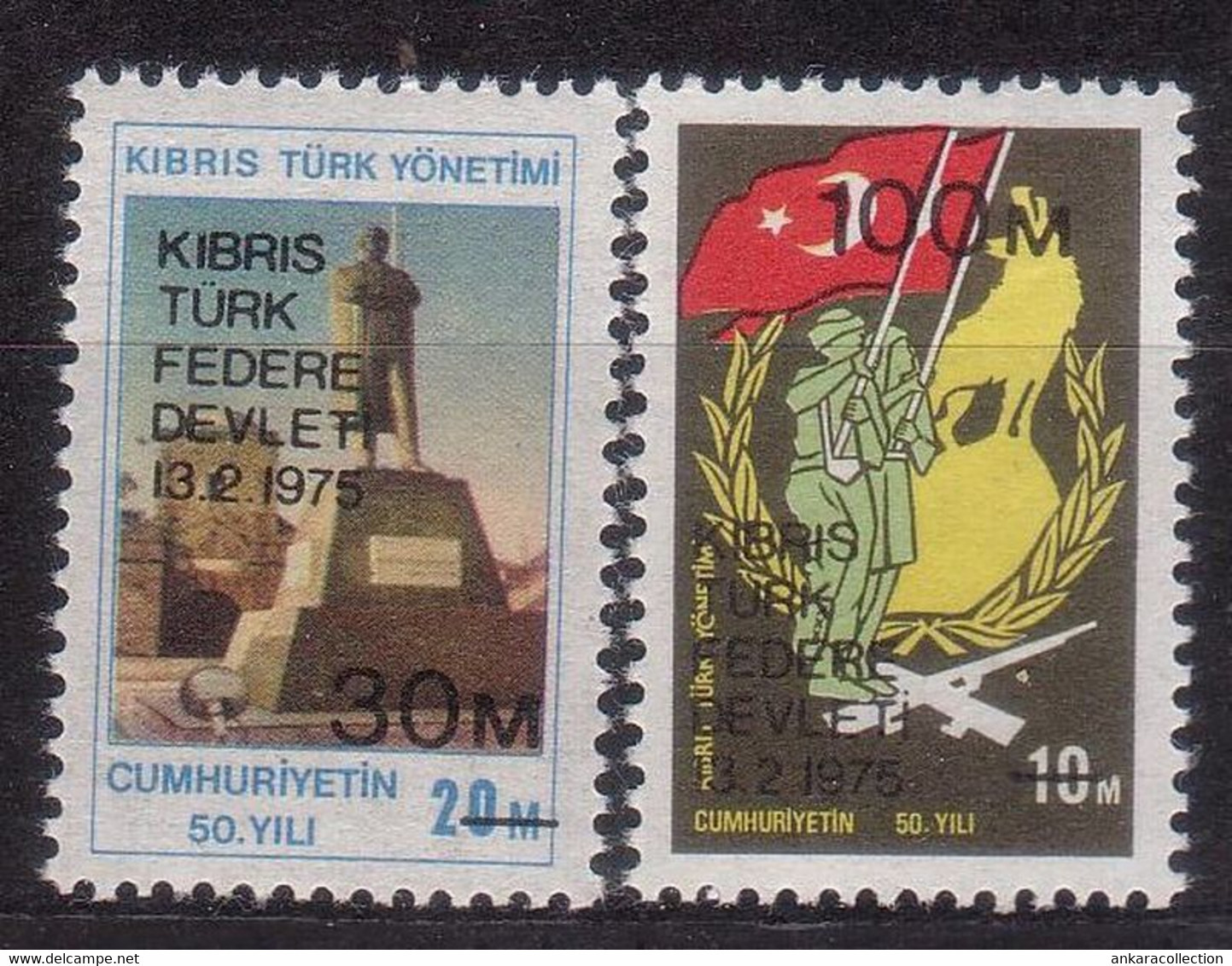 AC - NORTHERN CYPRUS STAMP - FOUNDATION OF FEDERAL STATE OF TURKISH CYPRUS MNH 03 MARCH 1975 - Ungebraucht