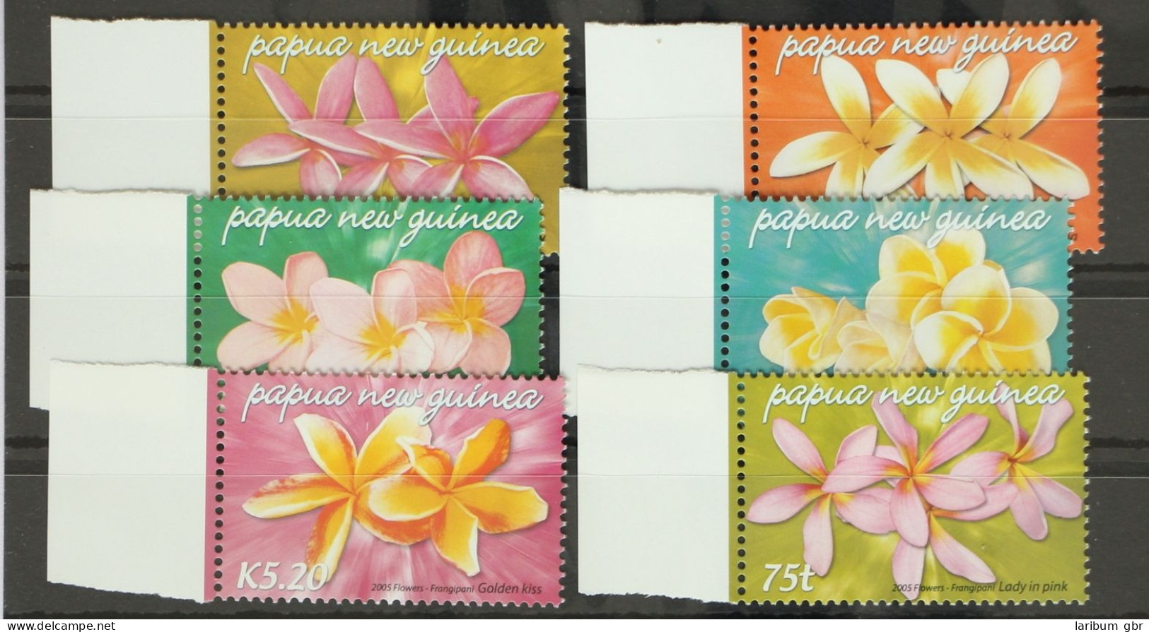 Papua Neuguinea 1123-1128 Postfrisch Blumen #GD759 - Papouasie-Nouvelle-Guinée