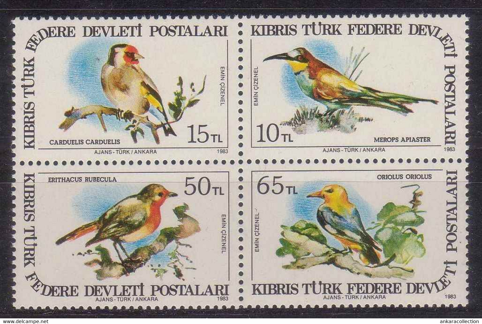 AC - NORTHERN CYPRUS STAMP - BIRDS MNH 10 OCTOBER 1983 - Unused Stamps