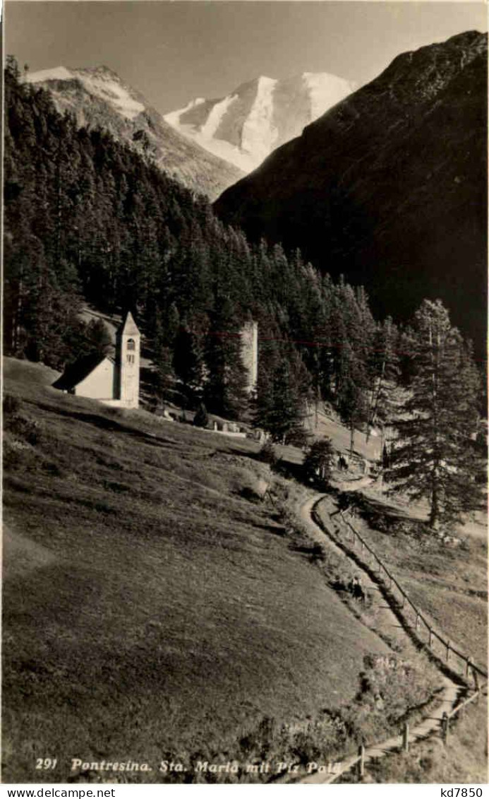 Pontresina, Maria Mit Piz Palü - Pontresina