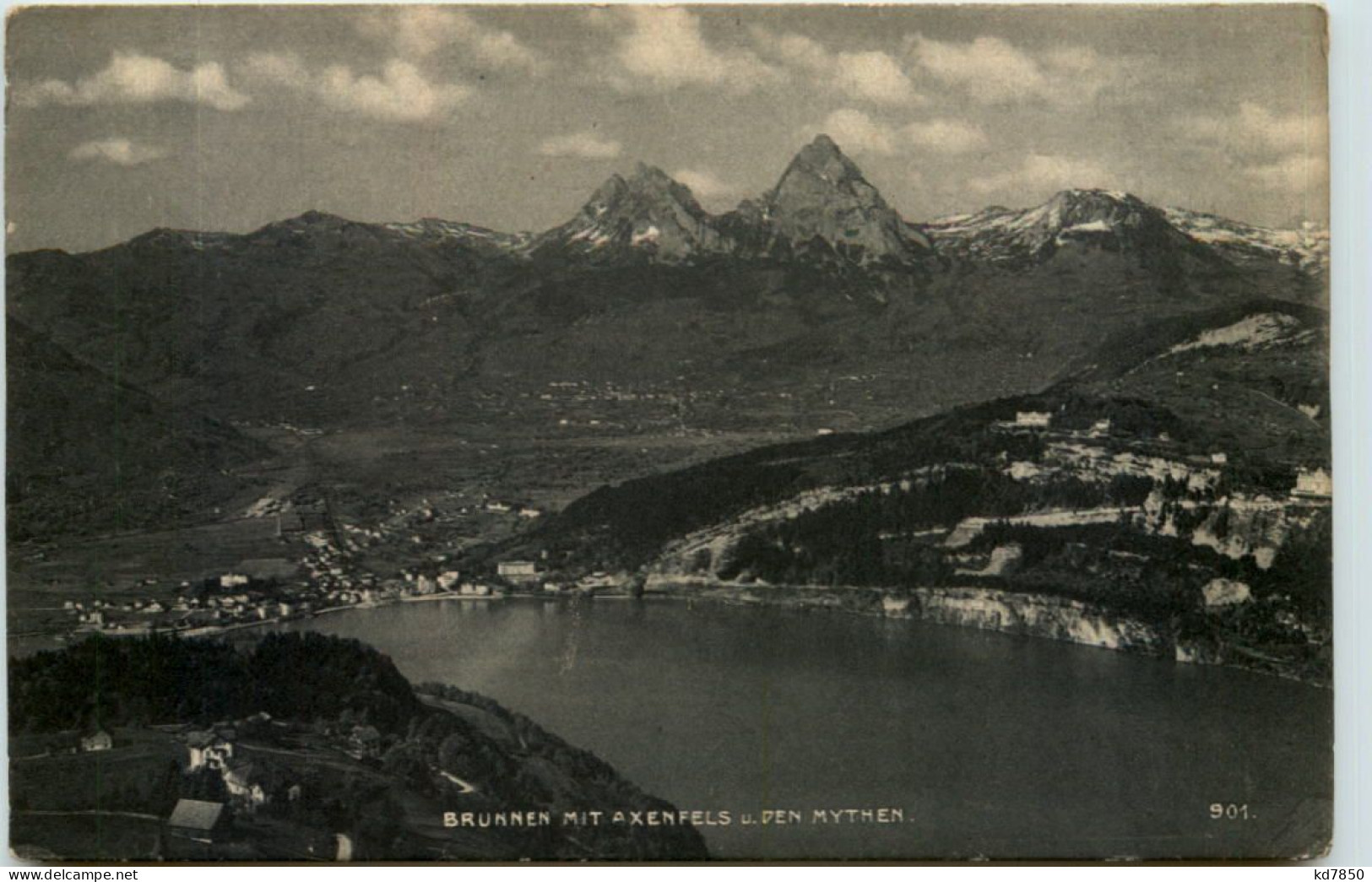 Brunnen Mit Axenfels U. Den Mythen - Autres & Non Classés