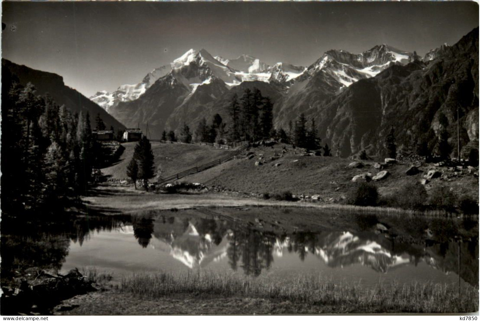 Grächen, Grächensee Mit Weisshornkette - Grächen